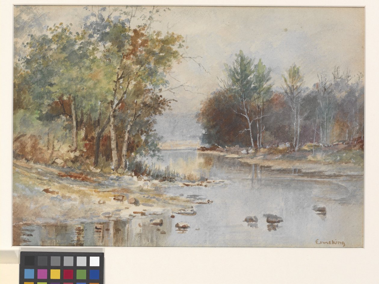Zonder titel (Stroom in de herfst) door John Joseph Enneking