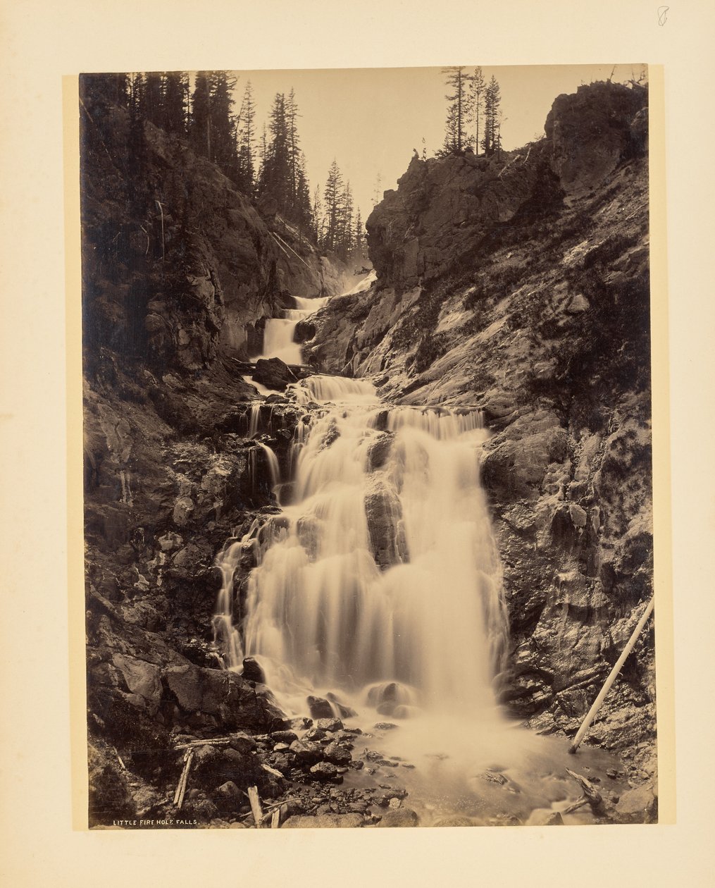 Little Fire Hole-waterval door John K. Hillers
