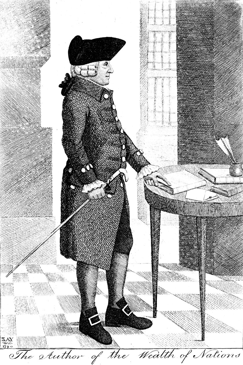 Adam Smith 1723-1790, Schotse filosoof en econoom, 1790 door John Kay
