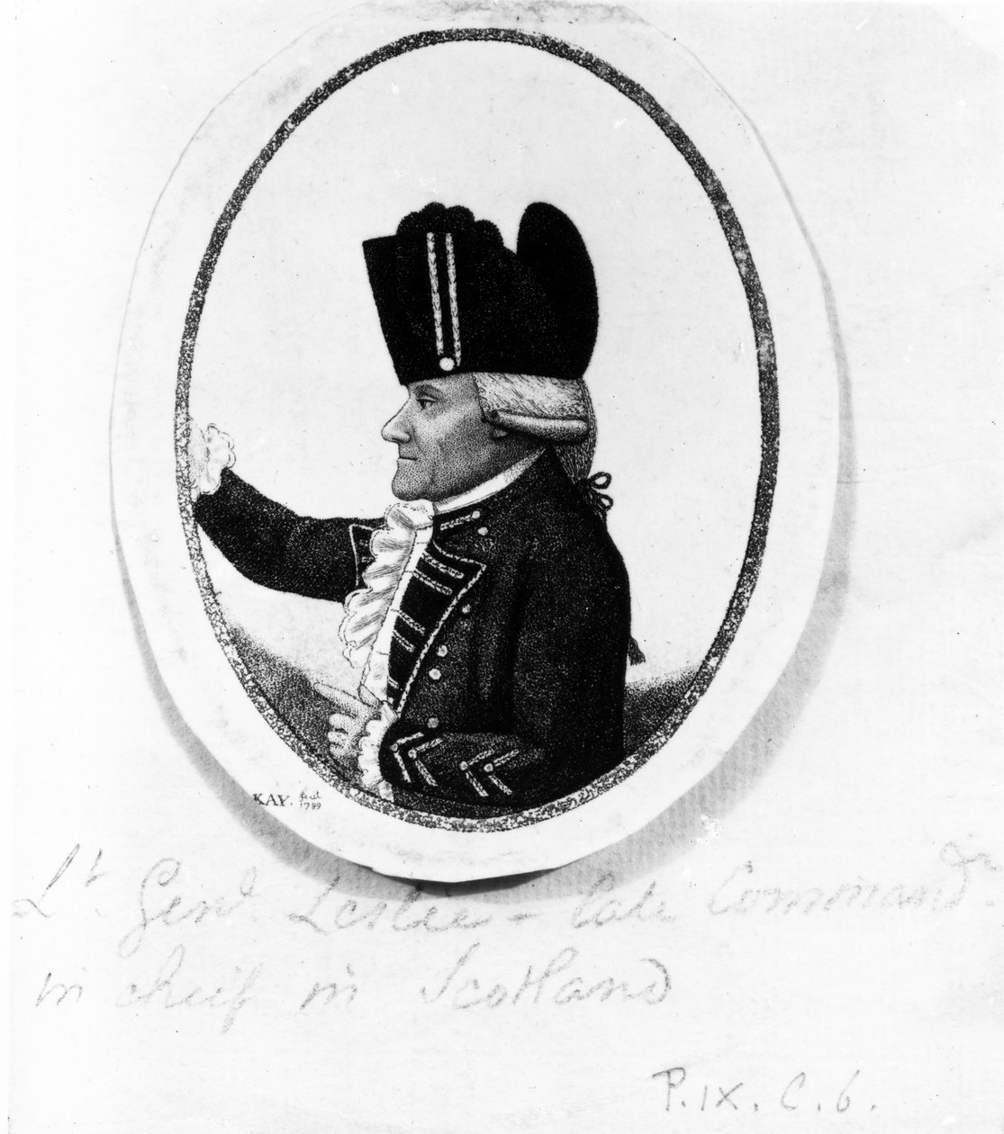 De Eerwaarde Alexander Leslie (Negende Regiment Voetvolk), illustratie uit 