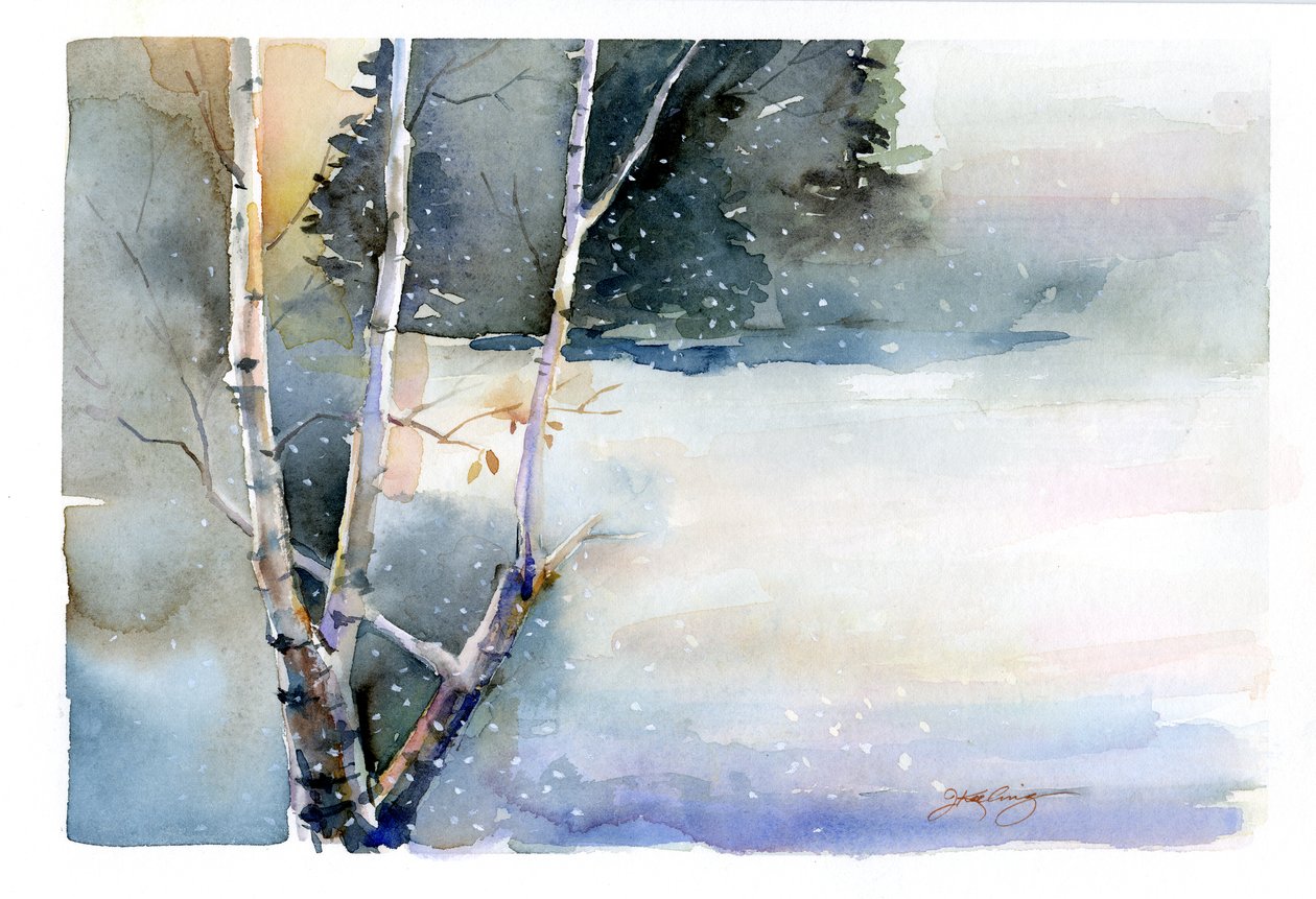 Berk in de winter, 2015 door John Keeling