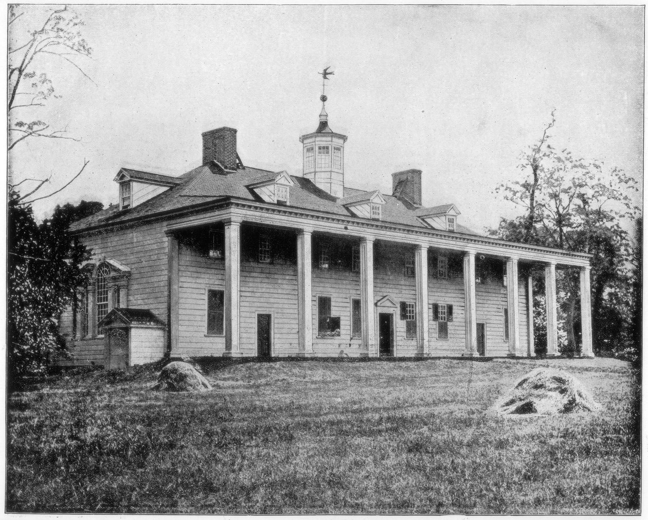 George Washingtons huis, Mount Vernon, Virginia, eind 19e eeuw door John L. Stoddard