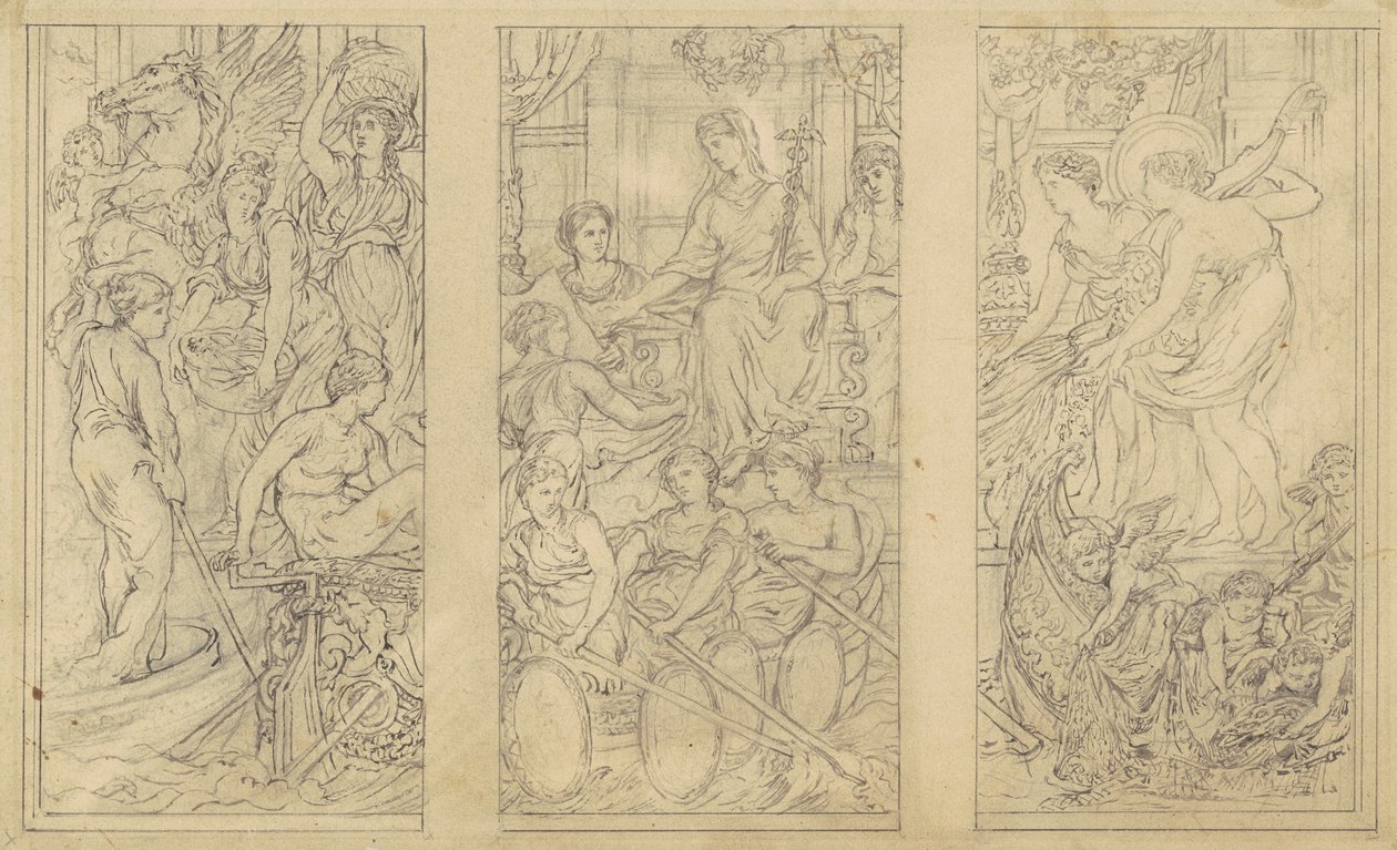 Studie voor Handel door John La Farge