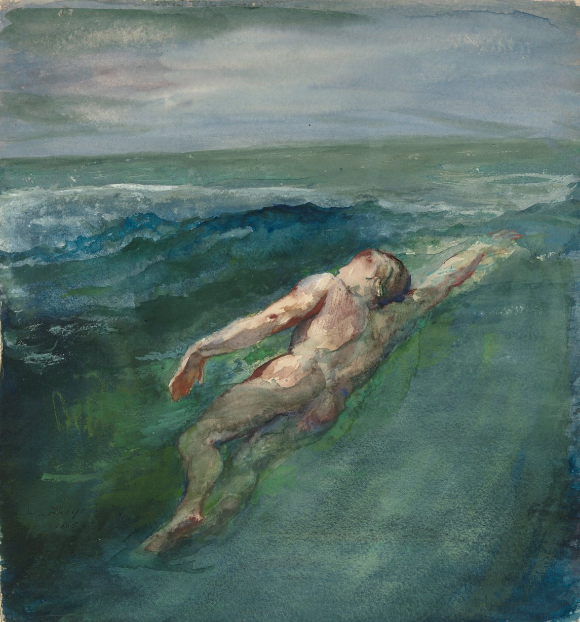 Zwemmer door John La Farge