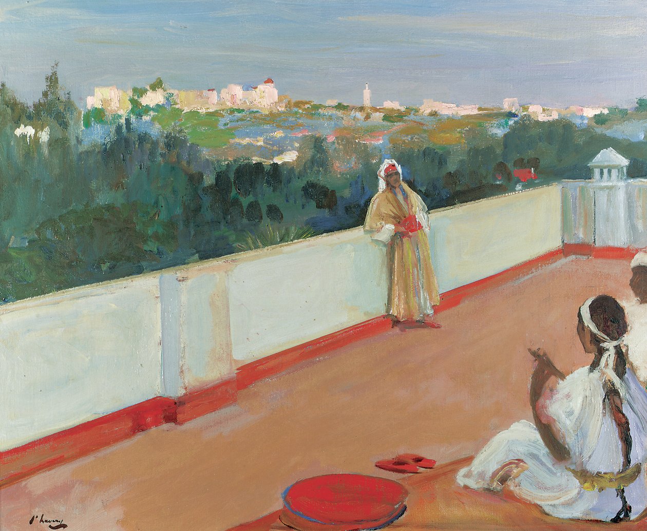 Avond op het Huisdak, Tanger door John Lavery