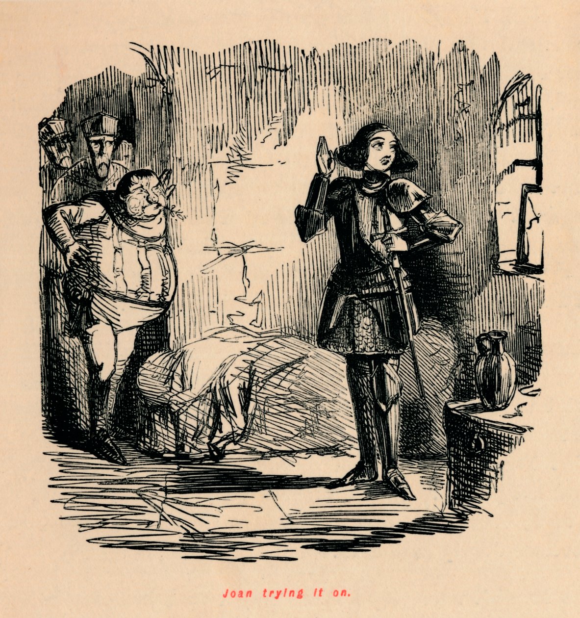 Joan probeert het aan door John Leech