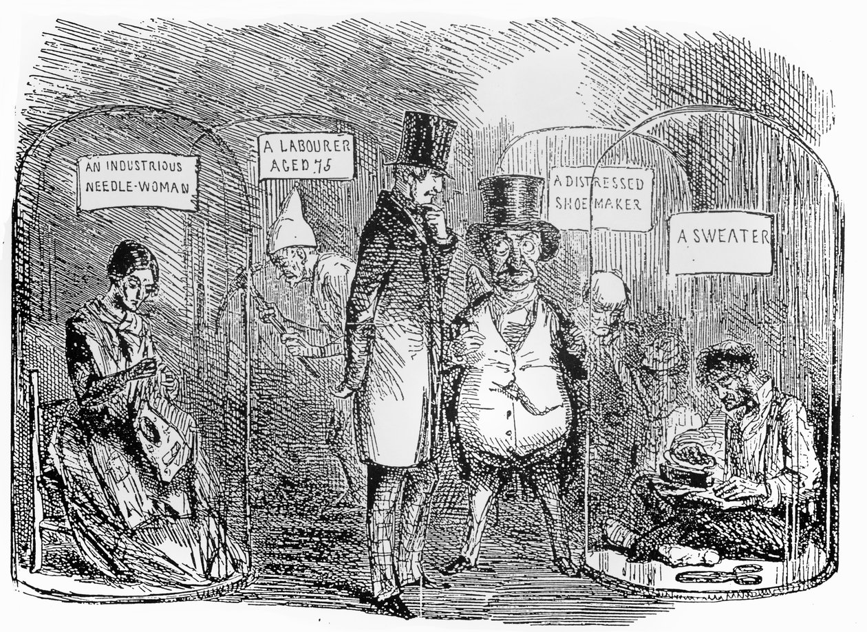 Specimens van Mr Punchs industriële tentoonstelling van 1850 door John Leech