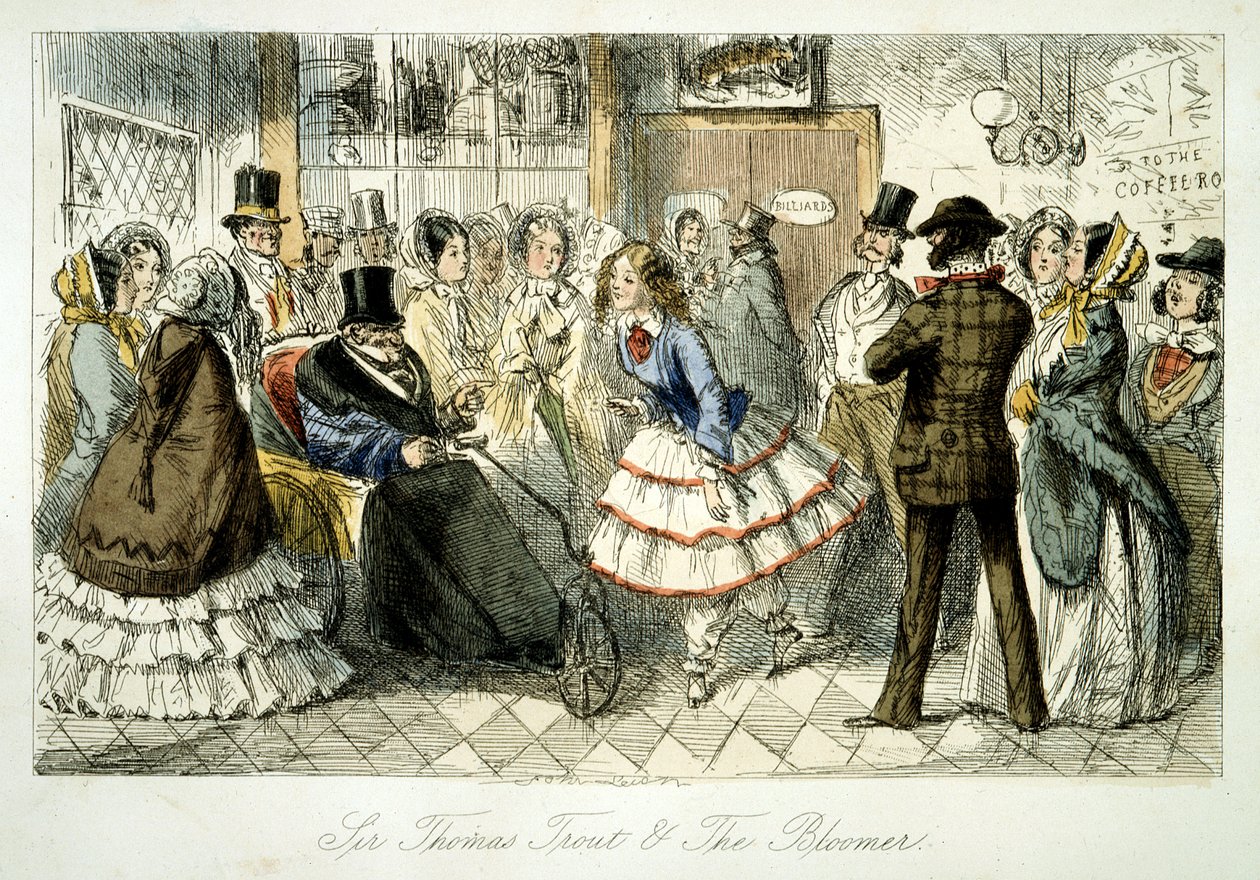 Water drinken bij Handley Spa, 1845 door John Leech