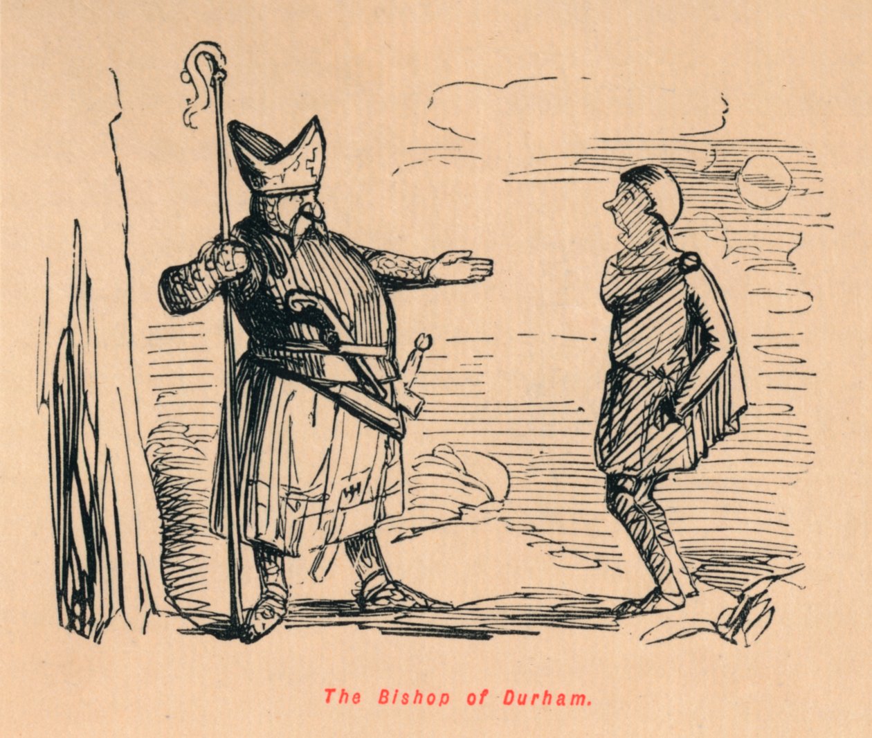 De bisschop van Durham door John Leech