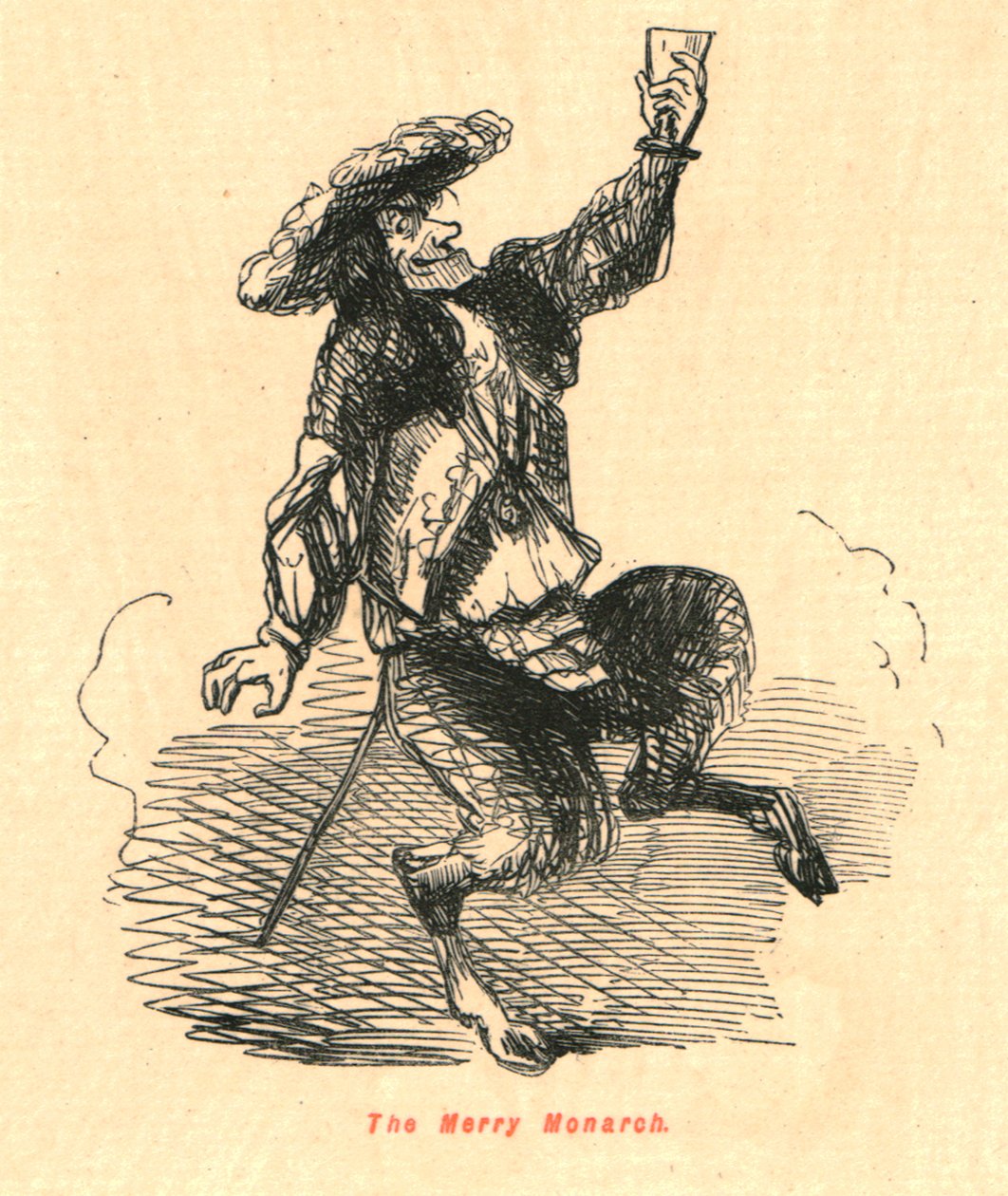 De vrolijke monarch, 1897 door John Leech