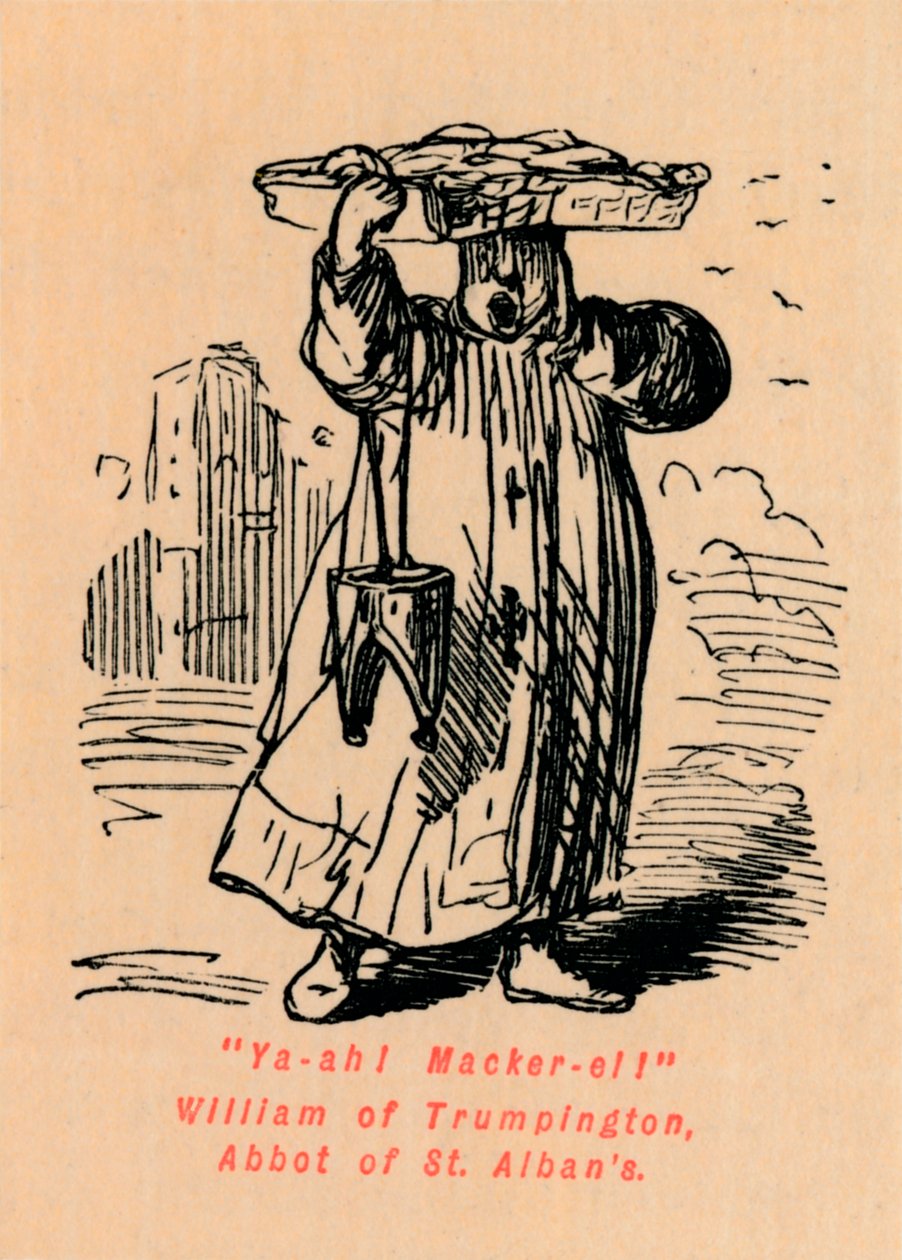 Ya-ah! Makreel! Willem van Trumpington, Abt van St. Albans door John Leech
