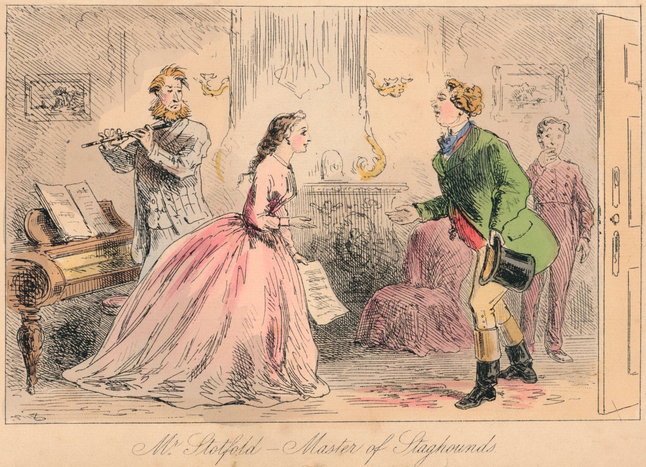 Mr. Stotford - Meester van de Staghounds door John Leech and Hablot Knight Browne