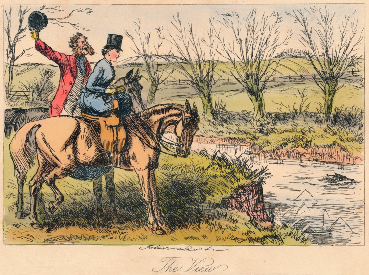 Het Uitzicht, 1865 door John Leech and Hablot Knight Browne