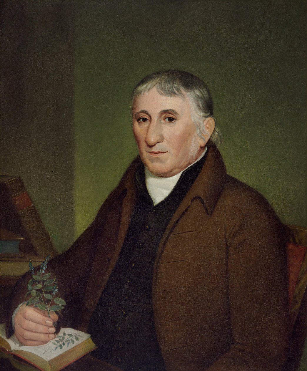Portret van Jacob Ritter, Sr., de botanicus door John Lewis Krimmel