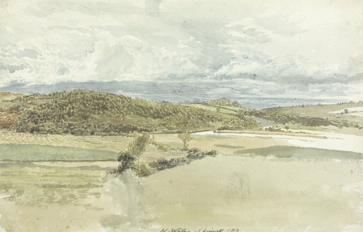 Landschap in Noord-Wales, 1813 door John Linnell