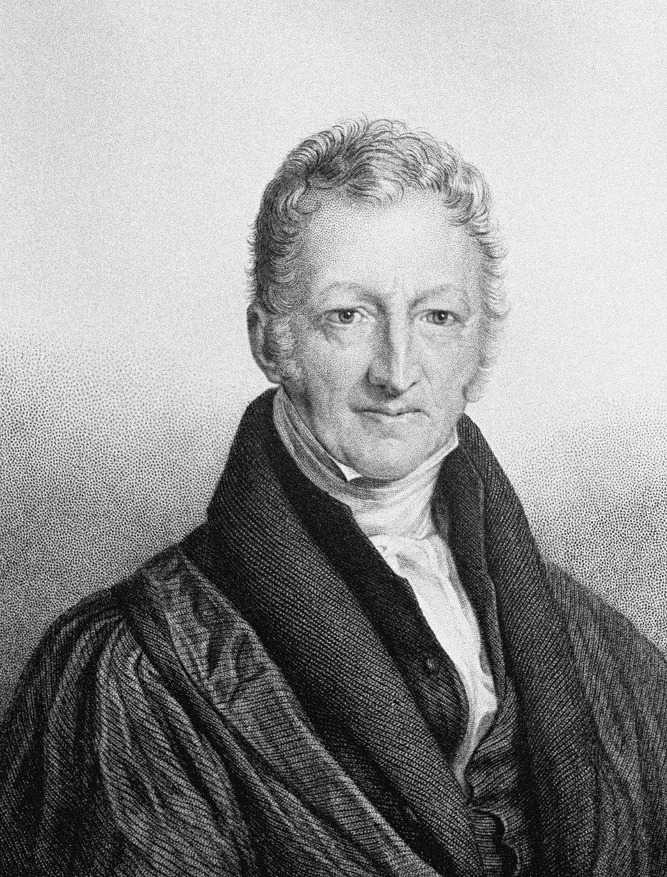 Portret van Thomas Robert Malthus 1766-1834 door John Linnell