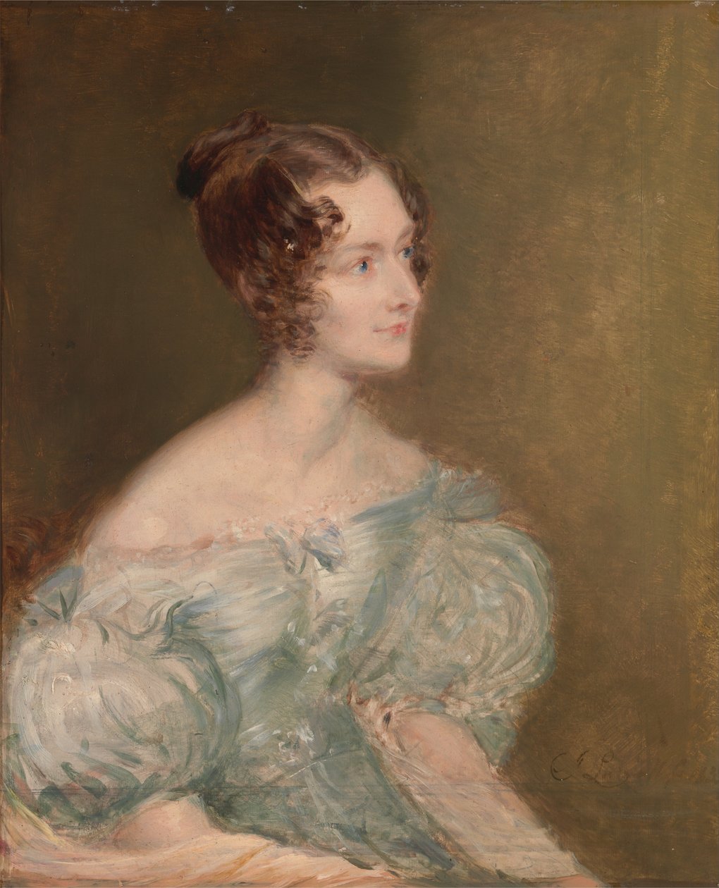 Portret van een vrouw, waarschijnlijk Mrs. Price uit Rugby door John Linnell