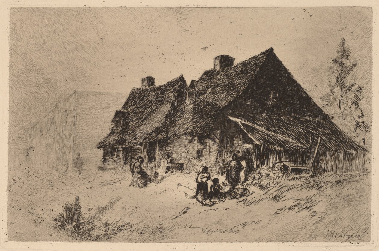 Slavenhutten in Wilmington door John Mackie Falconer