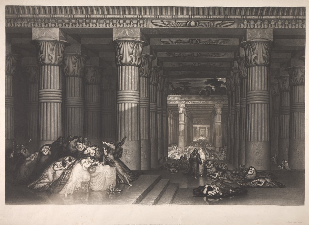 Dood van de eerstgeborenen door John Martin