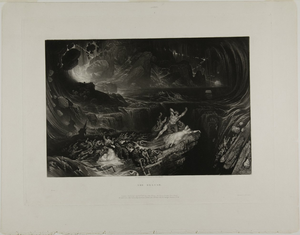 De Zondvloed, uit Illustraties van de Bijbel door John Martin