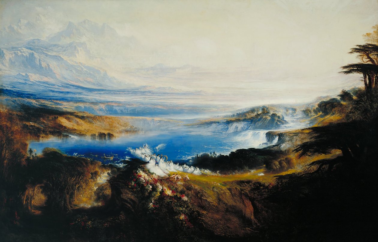 De hemelvlakten door John Martin