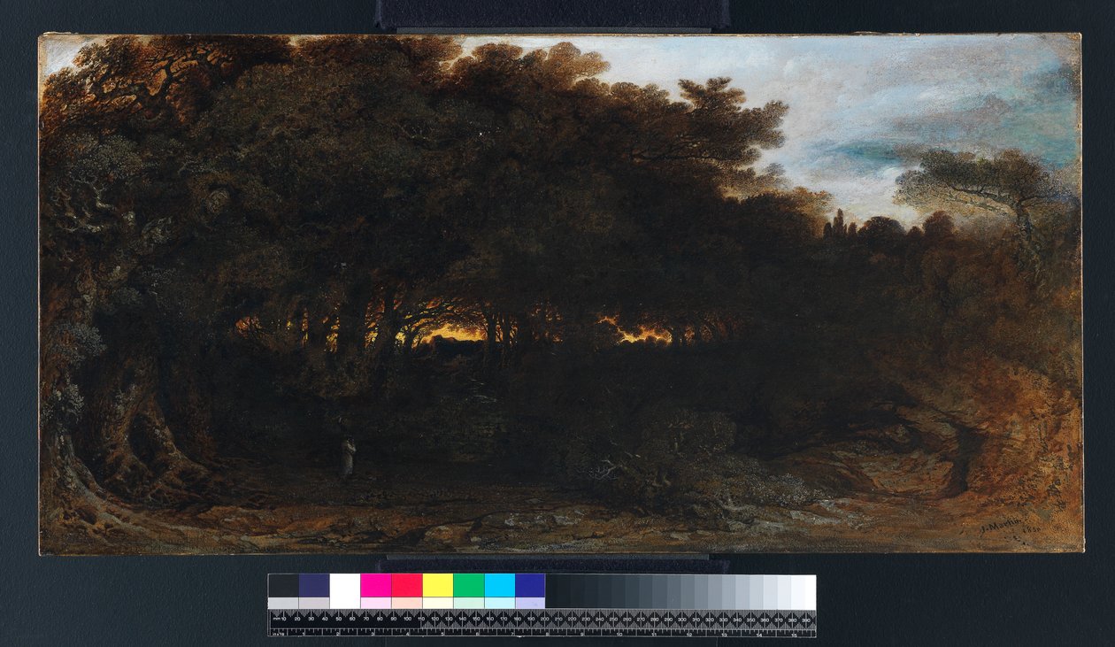 Schemering in de Bossen, 1850 door John Martin