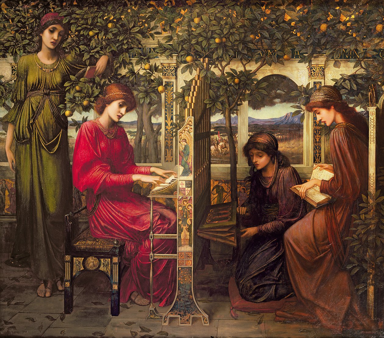 Sint Cecilia door John Melhuish Strudwick