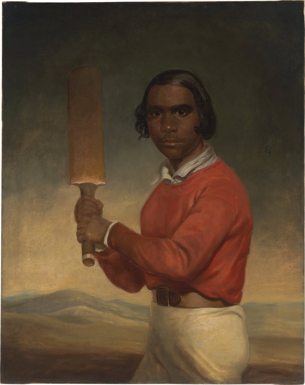Portret van Nannultera, een jonge Poonindie cricketer
Alternatieve titel(s):  

Inwoner van Zuid-Australië, leerling van het Missie-instituut van Poonindie door John Michael Crossland