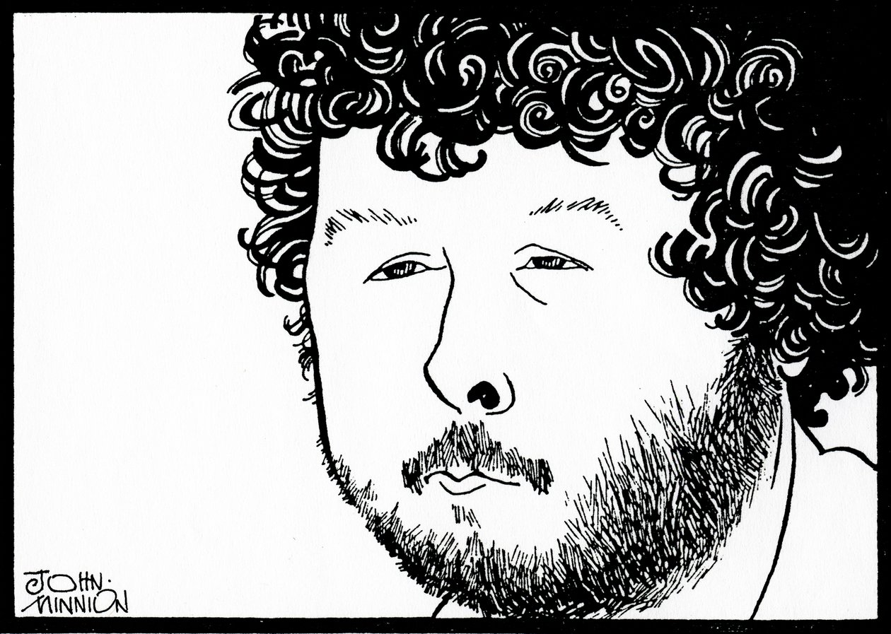 BIRTWISTLE, Harrison - karikatuur door John Minnion Engels componist door John Minnion