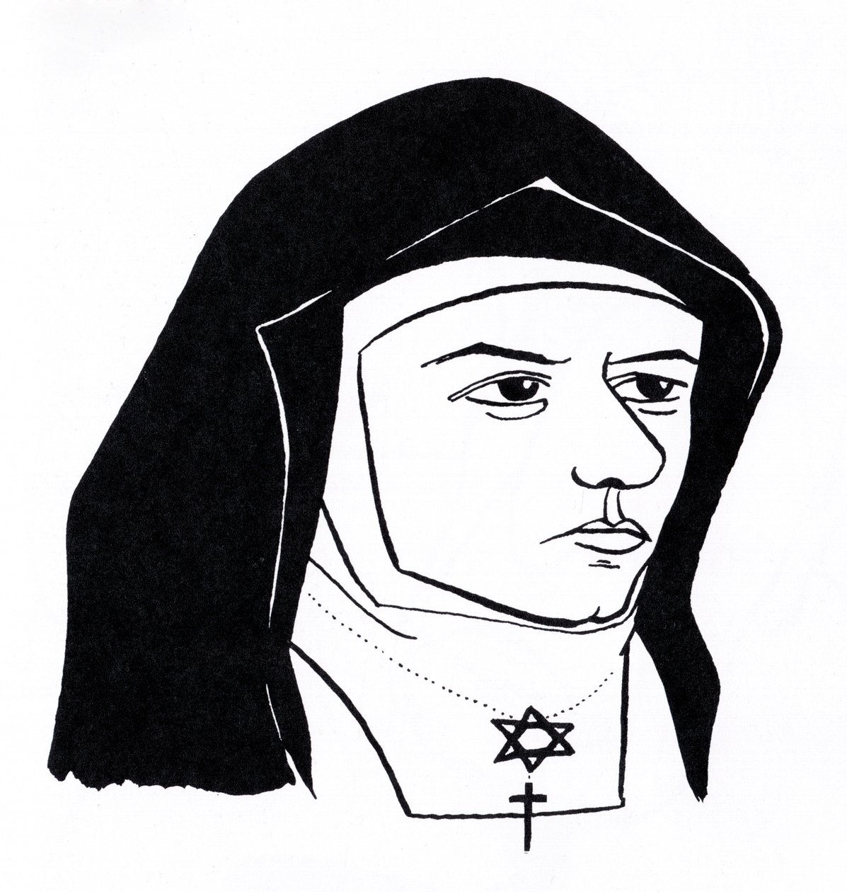 Edith Stein, alias Sint Teresa Benedicta van het Kruis was een filosofe, feministe, karmelietessen en martelares. door John Minnion