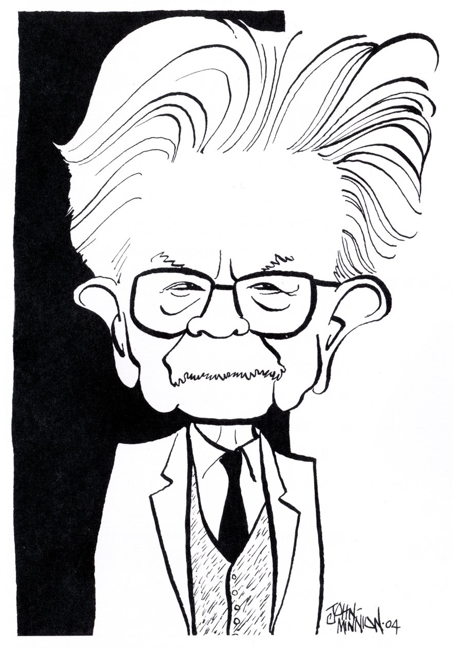 Elias Canetti, karikaturen door John Minnion