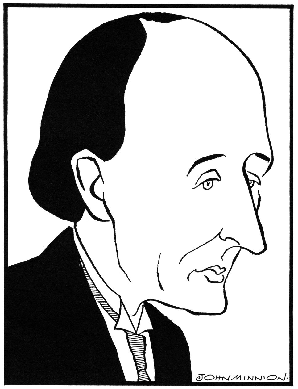 Frederick Delius - portret Engels componist, 29 januari 1862 - 10 juni 1934 door John Minnion