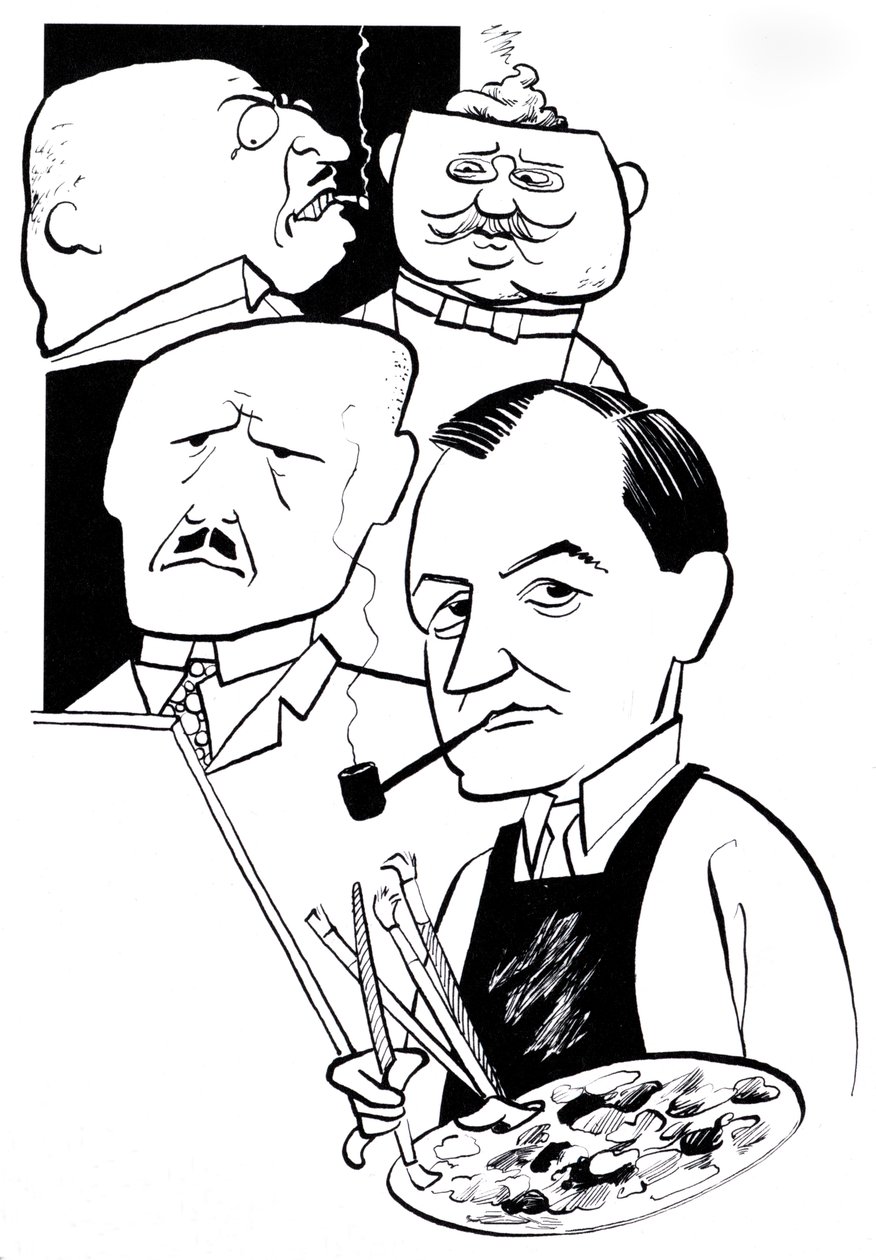 George Grosz, karikatuur door John Minnion