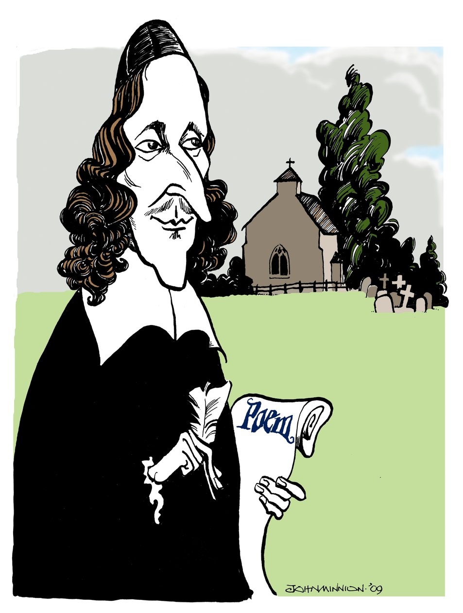 George Herbert -Welshe dichter, redenaar, Anglicaans priester door John Minnion