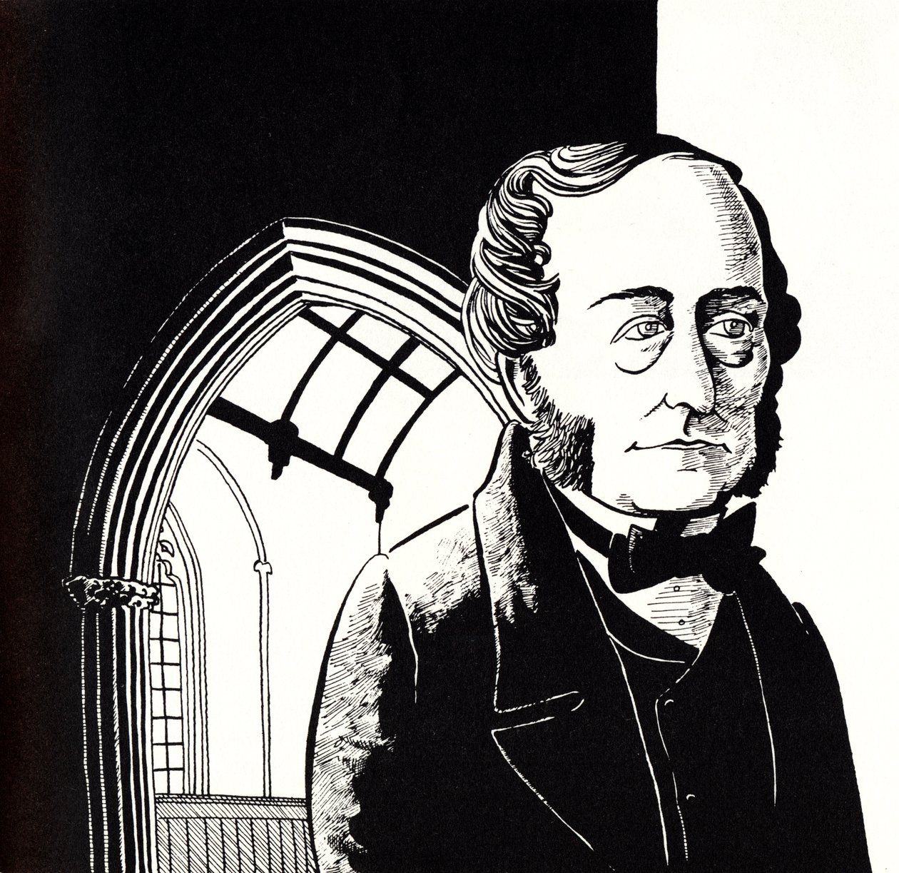 Samuel WESLEY, karikaturen door John Minnion
