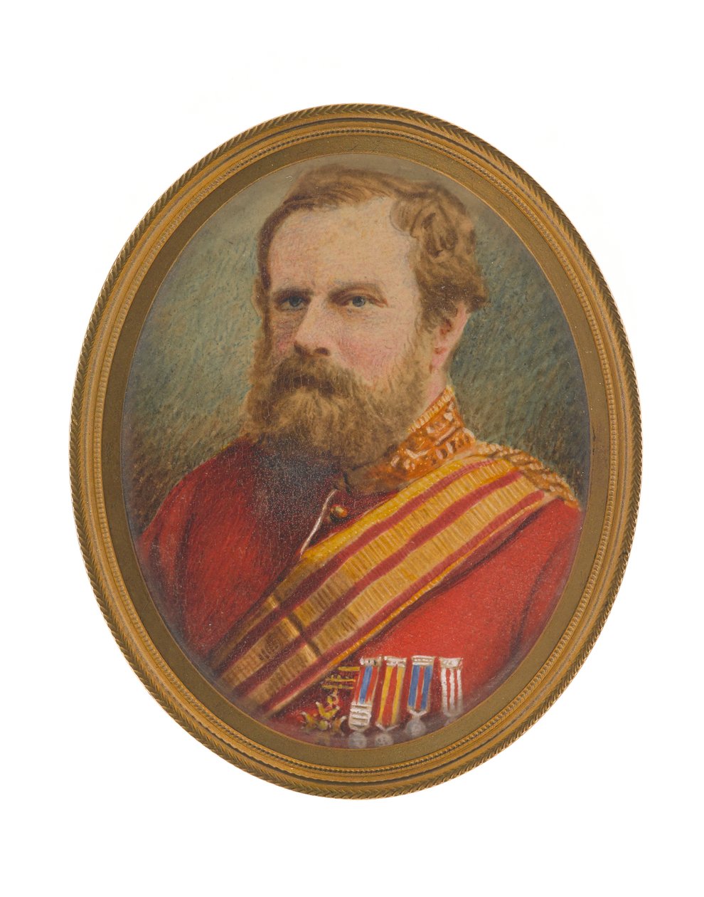Luitenant-generaal David Pott (1812-1881) in stafuniform door John Moffat