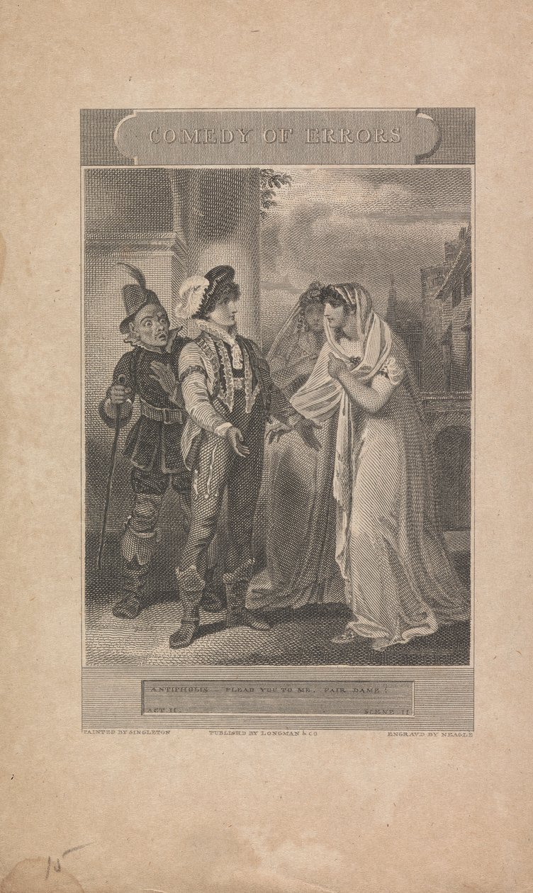 Komedie van Vergissingen, Act II, Scène II door John Neagle