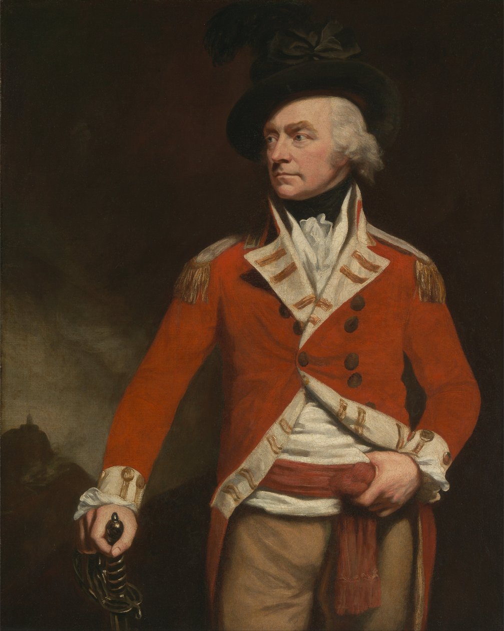 Een officier in Oost-Indië-uniform van het 74e (Highland) regiment, voorheen kolonel Donald Macleod genoemd door John Opie