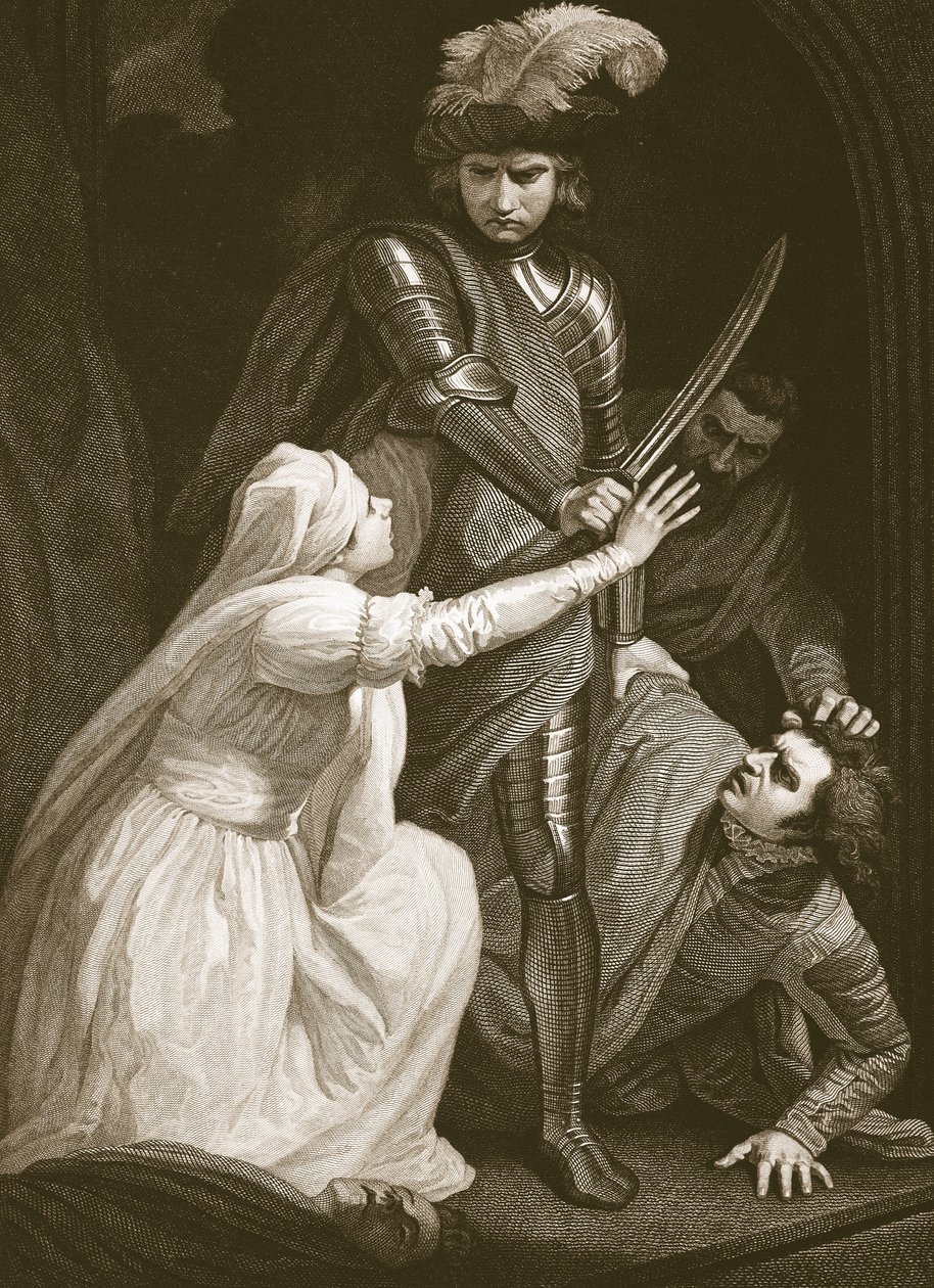 De Inbeslagname van Mortimer, gegraveerd door J. Fittler, illustratie uit David Hume