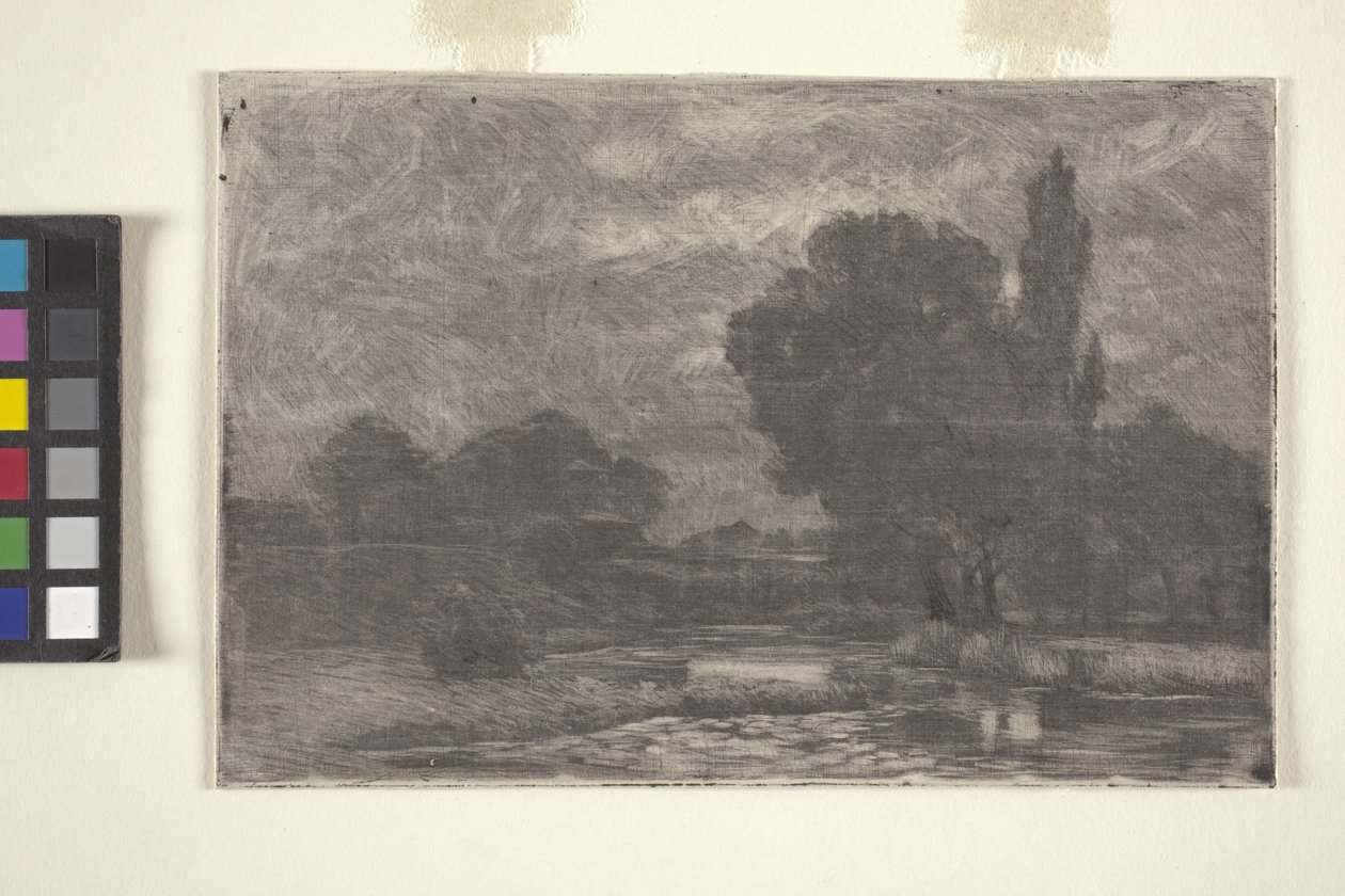 Moerassig Landschap door John Otis Adams