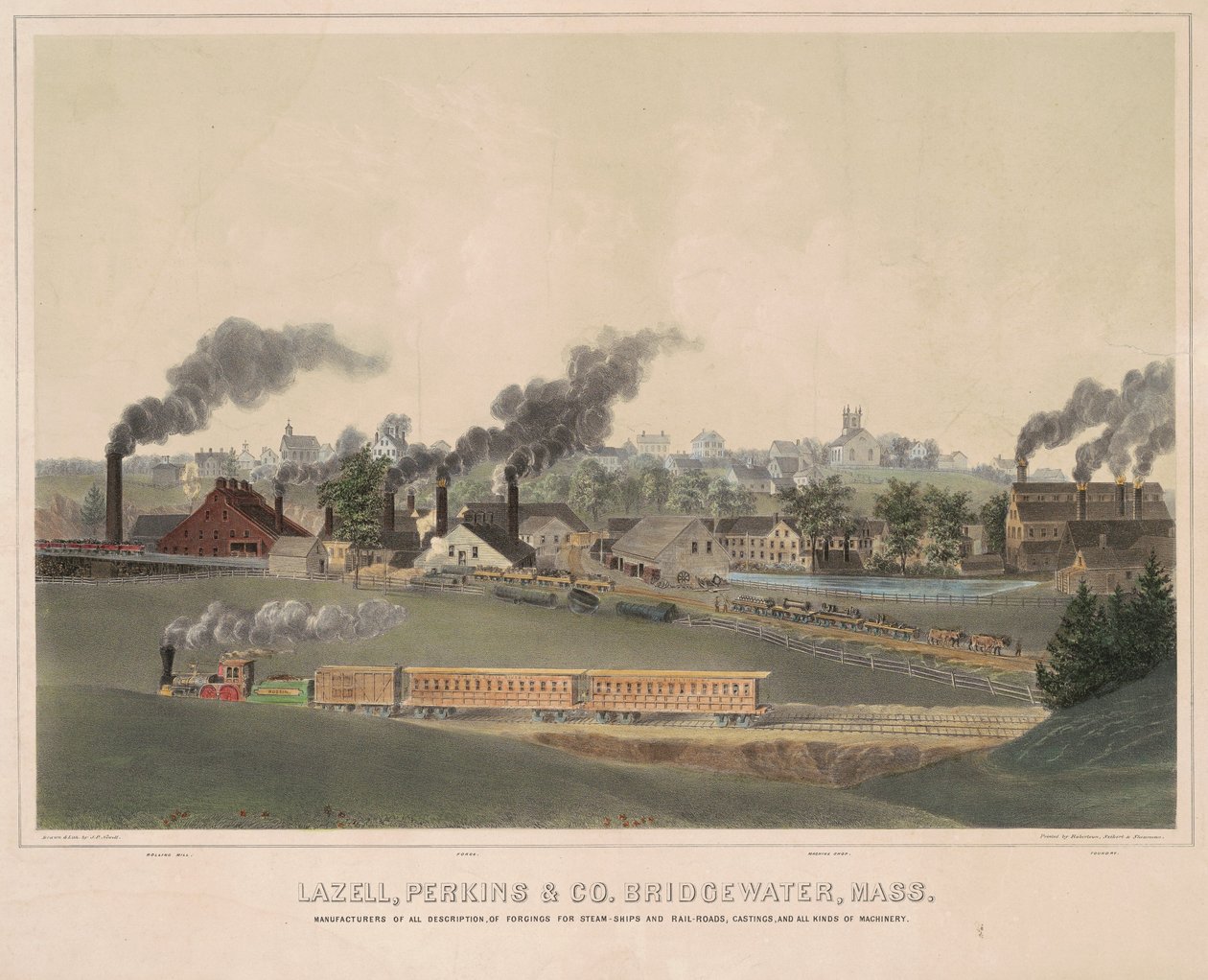 Lazell, Perkins & Co., Bridgewater, Mass. door John Perry Newell