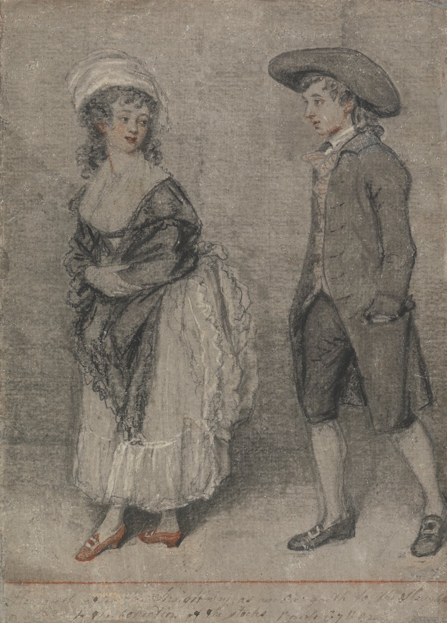 Hij volgt haar rechtuit zoals een os naar de slacht gaat (Spreuken, Hoofdstuk VII, Vers 22) door John Raphael Smith