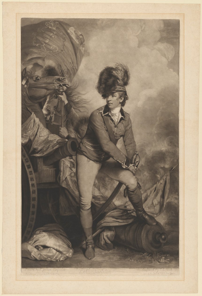 Luitenant-kolonel Sir Banastre Tarleton door John Raphael Smith