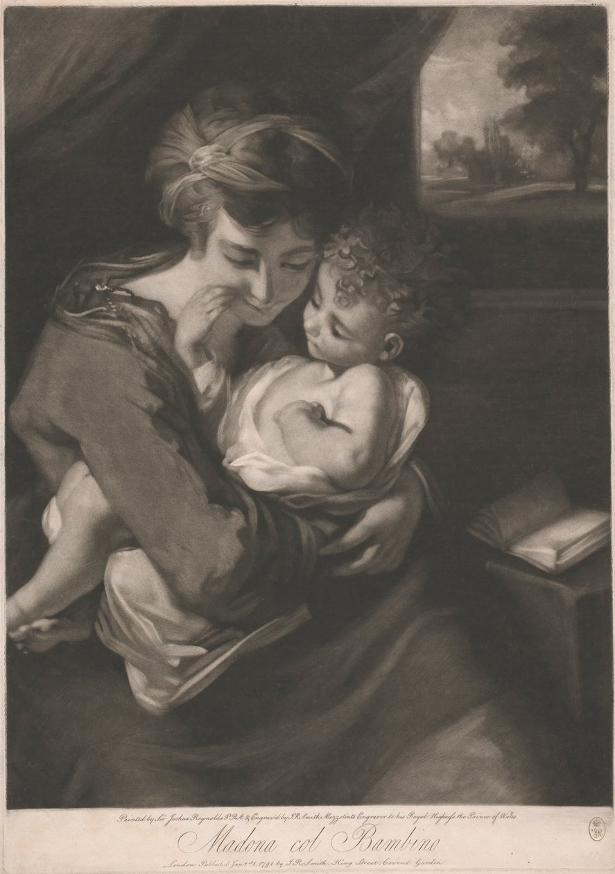 Madonna met kind door John Raphael Smith