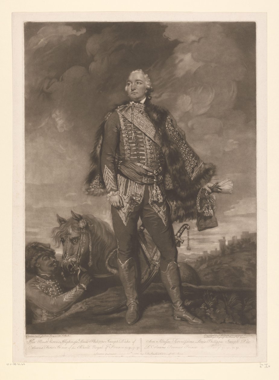 Portret van Lodewijk Filips II van Orléans door John Raphael Smith