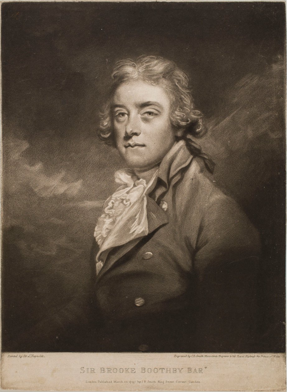 Portret van Sir Brooke Boothby door John Raphael Smith