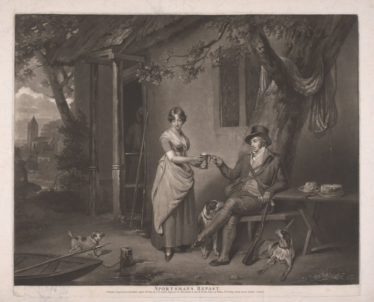 Maaltijd van een jager door John Raphael Smith