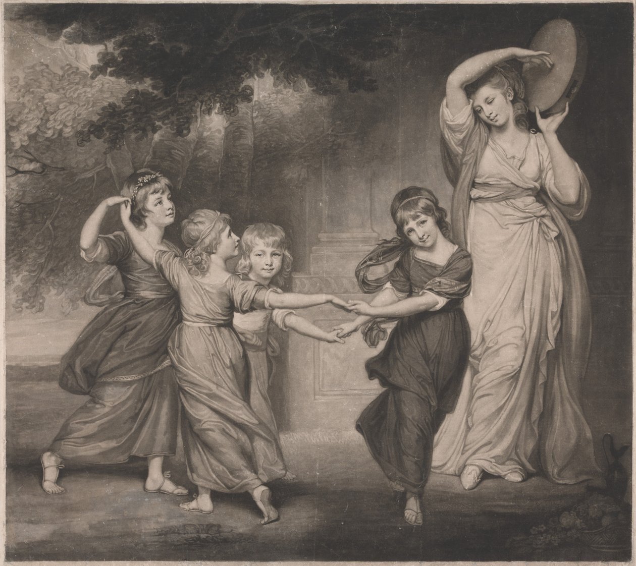 De familie Gower: de kinderen van Granville, 2e graaf van Gower door John Raphael Smith