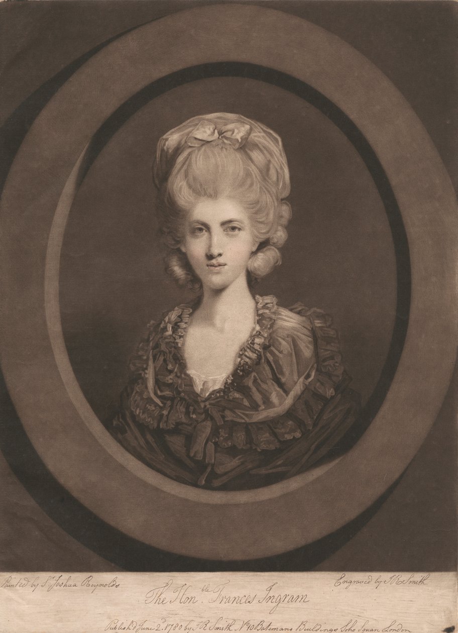 De Eerbare Frances Ingram door John Raphael Smith