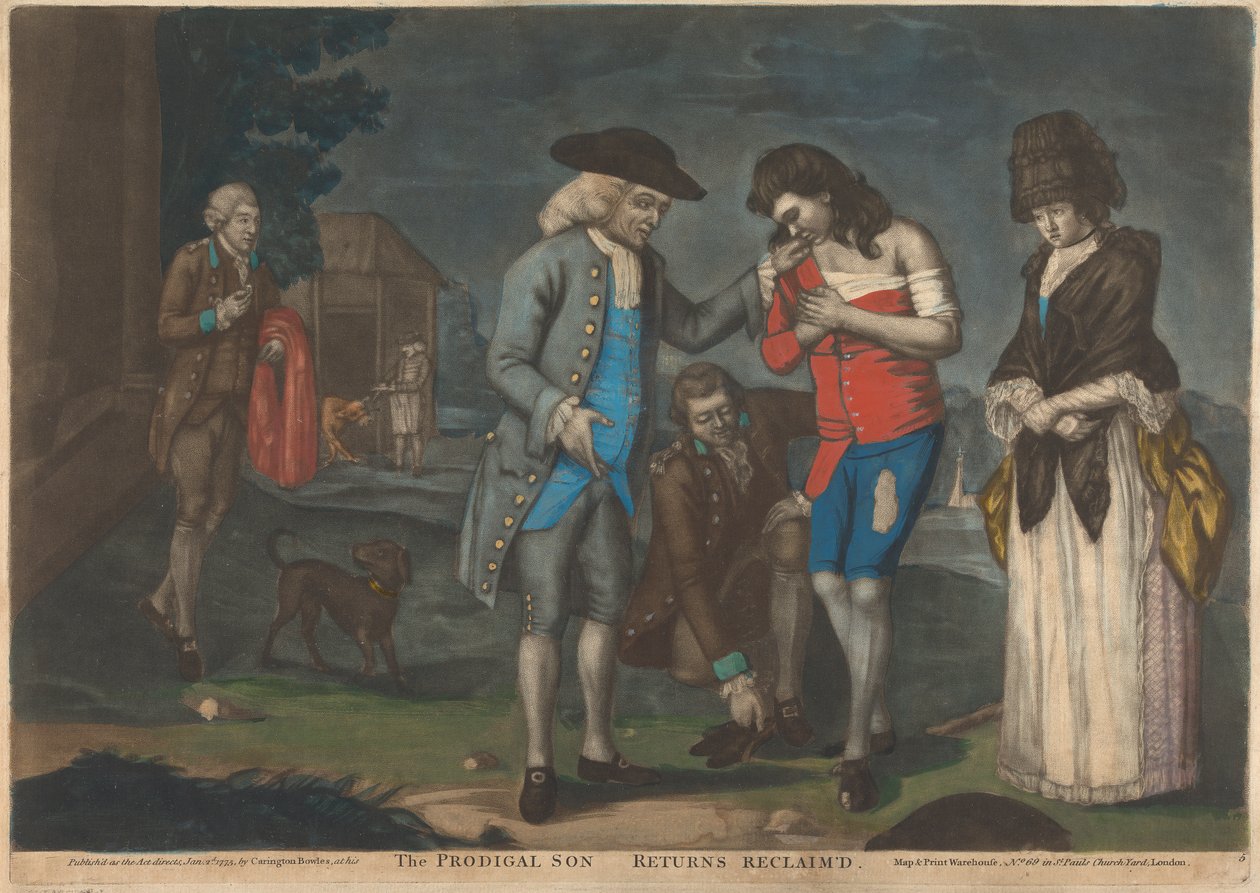 De Verloren Zoon Keert Terug (1 van 5) door John Raphael Smith